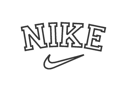 nike logo outline.